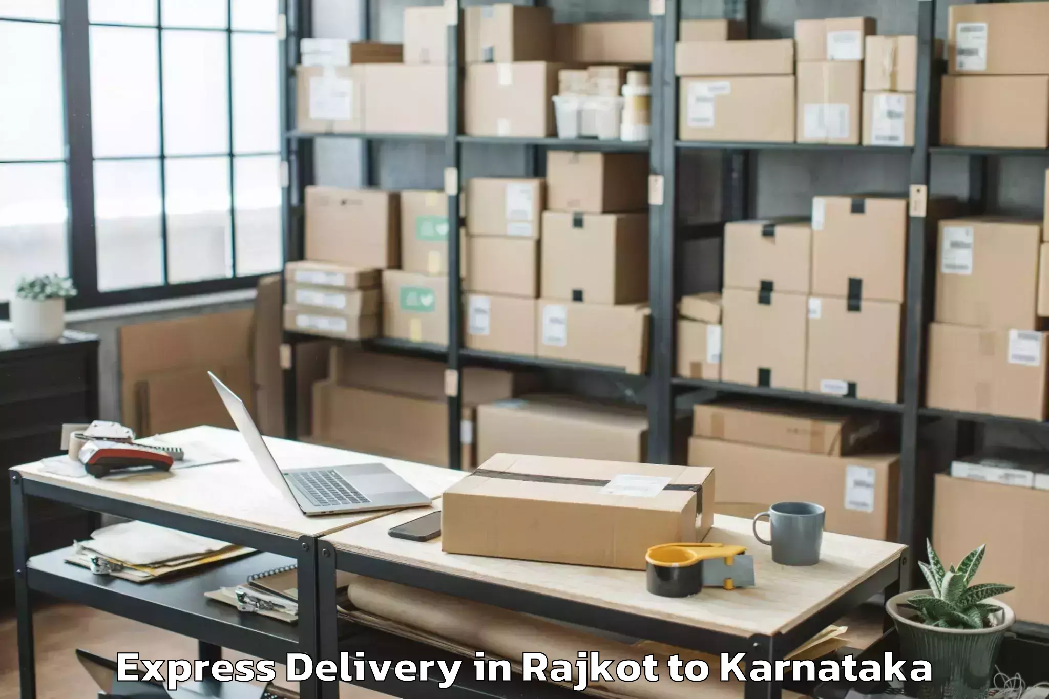 Get Rajkot to Kalasa Express Delivery